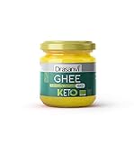 Drasanvi KETO Mantequilla Ghee de pasto Clarificada Bio | Saludable y de Fácil Digestión | Rica en Vitaminas A, D, E y K | Ácido Linoleico y Butirato | 99,8% de Grasas Saturadas| 300 g