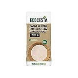Ecocesta - 1 Pack de Harina Ecológica de Trigo Espelta Integral de 500 g - Sin Azúcar Añadido - Alto Contenido en Carbohidratos y Fitonutrientes - Indicada para Elaborar Galletas o Pan