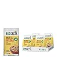 Ecocesta - Pack de 4 Unidades de 500g de Cereales Ecológicos de Avena y Trigo con Frutas Deshidratadas - 500 g - Aptos para Veganos - Alto Contenido en Fibra - Aporta una Dosis Extra de Energía