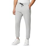 FM London Hyfresh Slim Fit Pantalones Deportivos para Hombre, Gris, L