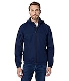 ECOALF - Chaqueta Hombre Harrialf, de Algodón Orgánico y Nylon Reciclado, con Capucha, Impermeable, Cómoda y Ligera, Chaqueta Hombre, Talla M, Color Azul Marino