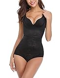 Nieery Body Moldeador Mujer Body Faja Reductoras Shapewear Control de Abdomen Bodysuit Lencería Adelgazante Body Shaper sin Mangas Negro XL