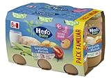 Hero Baby - Tarritos de Verdura con Merluza, Sin Sal Añadida, Sin Almidón, Sin Aceite de Palma, Ingredientes 100% Naturales, Conservación y Esterilización Natural al Baño María, Pack de 6x235gr