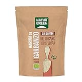 NaturGreen - Harina de Garbanzos BIO, Harina Ecológica, Rica en Proteínas, Fuente de Fibra, Ideal para Rebozados o Tortillas, 100% Vegana, Sin Gluten - 500 g