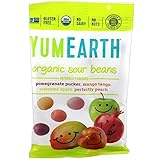 YumEarth - Pack de 6 bolsitas de 50g (300g total) de grajeas ácidas sabor frutas gominolas