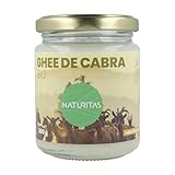 Ghee de Cabra Bio Naturitas Essentials 200 gr | Mantequilla Clarificada de Cabra Orgánica 100% | Favorece la digestión | Antioxidante | Sin gluten | Sin lactosa