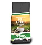 Der-Franz - Café Crema Organic con certificación UTZ, en grano, 1000 g