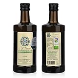 Aceite de Oliva Virgen Extra Premium, Ecológico y Orgánico | AOVE Gourmet de extracción en frío. Cosecha temprana de Arbequina y Morisca | Botella de 500ml y acidez 0,14º| Producto Bio de Extremadura