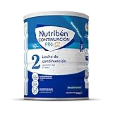 Nutribén Continuación Pro Alfa 2 - Leche en Polvo Bebé Continuación - Leche de Fórmula a Partir de los 6 Meses - sin Aceite de Palma - con Cacito Dosificador Incluido - con DHA y OLM - 1 Bote de 800g