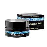 Crema Hidratante Facial Mujer - Acido Hialuronico Puro Orgánica 50ml - Vegana - Reafirmante Antiarrugas con Vitamina E - Satin Naturel