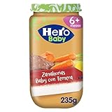 Hero Baby Tarritos de Zanahoria Baby con Ternera, + 6 Meses, 235g