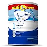 Nutribén Natal Pro Alfa 1 - Leche en Polvo Bebé 1 | Leche de Fórmula para Bebé desde el Primer Día | sin Aceite de Palma | con Cacito Dosificador Incluido | con DHA | 1 Bote de 1KG