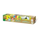 SES SES-24926 Set de Cuatro Pinturas para Dedos ecológicas para niños, Multicolor, 4 Unidad (Paquete de 1) (24926)