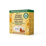 Garnier Original Remedies Champú Sólido, Tesoros De Miel Para Cabello Dañado, Quebradizo, 60 g (Paquete de 1)