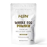 Huevo Entero en Polvo de HSN | Sabor Natural 2 Kg = 80 Tomas por Envase | Proteína 100% Pura de Huevos de Gallinas de Suelo no Enjauladas | No-GMO, Vegetariano, Sin Gluten ni Lactosa