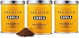 Café Saula, Pack 3 botes de 250 gr. Premium Original 100% arabica molido