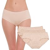 Hesta Rael - Ropa interior de algodón orgánico para mujer, 3 unidades, XXL, 3 naturales, 3