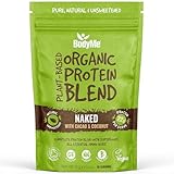 BodyMe Mezcla de Proteina Vegana Organica en Polvo | Crudo Cacao Coco | 1kg | Sin Edulcorante | Baja Carb | Sin Gluten | 3 Proteinas Veganas | 21g Proteina Vegetal Completa | Aminoacidos Esenciales