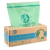 Greener Walker 100% compostable Biodegradable 10L Bolsa Basura Alimentos Cocina Bolsas de basura-150 Bolsas