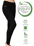 Ginadan Eco-Fit Sensation, Legging Ecológico, Máxima Adaptación, Mujer, Negro, XS