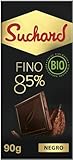 Suchard Fino Bio Tableta Fina de Chocolate Negro Bio 85% 90g