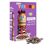 Smileat TRIBOO | Cereales Ecológicos e Integrales para Niños | Sabor a Cacao | Hechos con Ingredientes 100% Naturales | Sano y Saludable | Merienda Sana | 300g