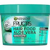 Garnier Fructis Hair Food Mascarilla 3 en 1, Hidratante para Pelo Normal, Aloe, 390 ml (Paquete de 1)