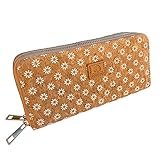 MIGURA Cartera Mujer de Corcho Ecológico Monedero de Gran Capacidad Ideal para Viajes Trabajo con Diferentes Compartimetos Calidad Vintage Moda Casual