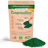 Espirulina Ecológica cultivada y Certificada en España - Fuente natural como suplemento de Proteína vegana, Hierro y Vitamina B12, Biotina (B7) - Detox