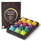 Creano Set de regalo de té de hierbas orgánico premium 'Orgánico Herbal Tea' – 12 bolsas de té piramidales en 9 diferentes variedades – 30 g – Novedad 2024*