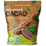 Cacao Ecológico en Polvo 1 Kg. Organic. Bio, Natural y Puro producido a partir de Granos de Cacao Crudo. Cultivado en Perú de la planta Theobroma Cacao.