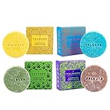 Pack de 4 Champús Sólidos Exóticos: Acid, Luxe, Sunrise, y Hemp - Fórmula Natural para Brillo, Fortalecimiento y Crecimiento, Ingredientes Premium, Eco-Friendly, Sin Sulfatos, Todo Tipo de Cabello