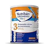 Nutribén Crecimiento Pro+ 3 - Leche en Polvo Bebé de Fórmula a partir de los 12 Meses | Leche sin Aceite de Palma, con Cacito Dosificador Incluido y con 13 Vitaminas | 1 Bote de 800g