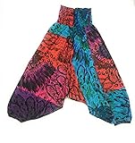 Ethnique Mode Harem - Pantalones holgados para yoga, estilo hippie, bohemio, 3 en 1