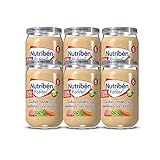 Nutribén Potitos De Ternera con Judías Verdes Y Zanahoria, Desde los 6 Meses, Pack 6 x 235gr