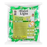 Dulcilight Estevia Granulada - 100 Sobres de Stevia 100% Sabor Natural Zero Calorías 1 sobre = 2 cdas de Azúcar Edulcorante Sustituto del Azúcar con Fibra Vegetal No GMO Keto Vegano Libre de Gluten