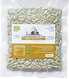 Piñones ecológicos cultivados en España, frutos secos deliciosos y saludables, sin sal añadida, (una bolsa de piñón, 100g), de Losquesosdemitio