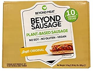 Beyond Meat Salchichas x 10 unidades | 100% Vegetal | Plant Based | Sin Gluten | Sin Soja | Vegano | (10x100g)