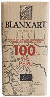 Blanxart Tableta de Chocolate Ecológico - Perú 100% Cacao 1 Unidad 100 g