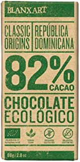 Blanxart Tableta de Chocolate Negro Ecológico - República Dominicana 82% Cacao 1 Unidad 80 g