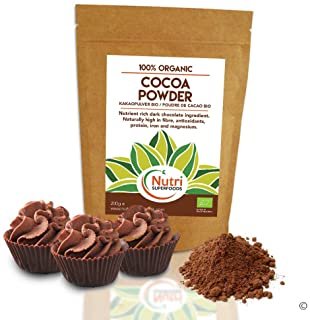 Polvo de Cacao Orgánico, chocolate negro vegano nutritivo